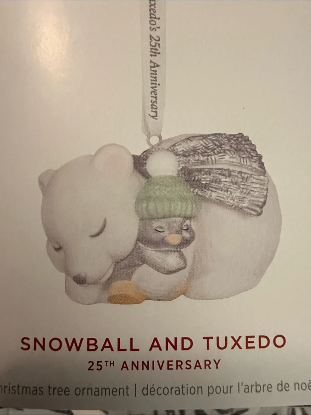 Hallmark Snowball And Tuxedo 25th Anniversary Ornament